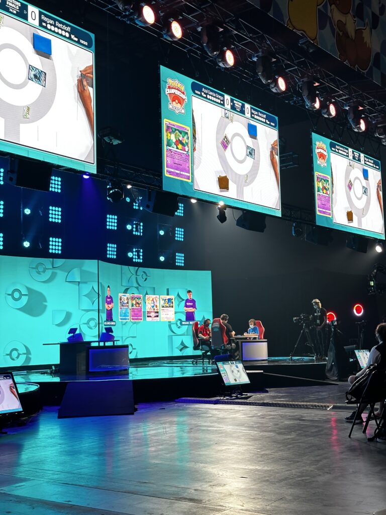 ESports Pokemon AV LED Screen lighting broadcast cameras streaming twitch