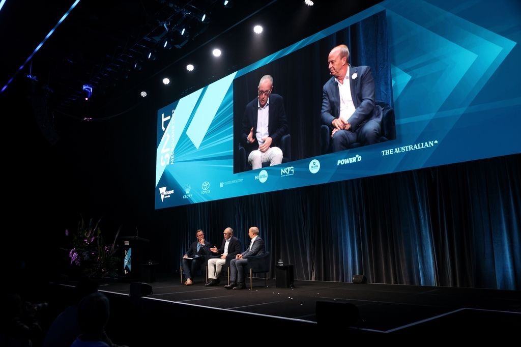 Sportnxt conference AV LED Screen lighting audio show calling producing Melbourne