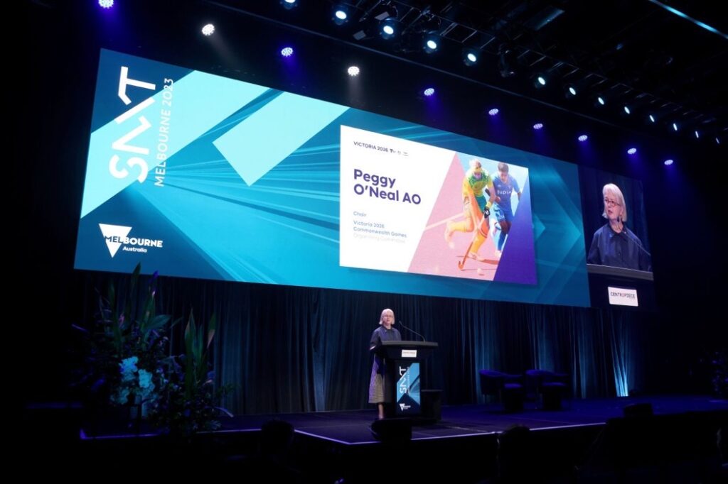 Sportnxt conference AV LED Screen lighting audio show calling producing Melbourne