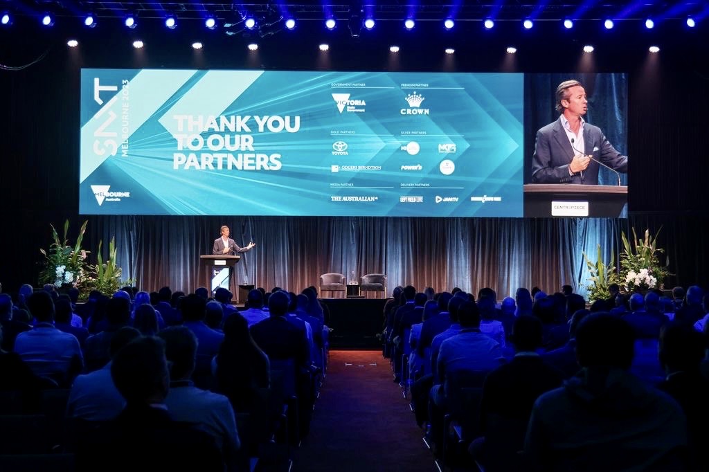 Sportnxt conference AV LED Screen lighting audio show calling producing Melbourne