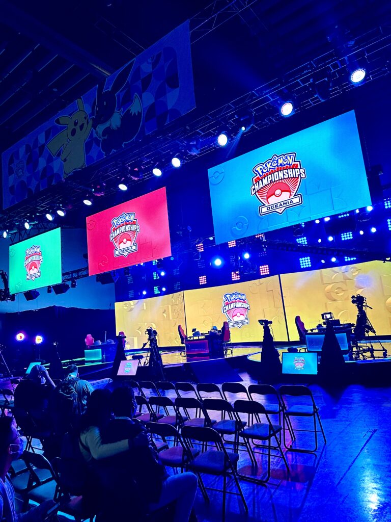 ESports Pokemon AV LED Screen lighting broadcast cameras streaming twitch