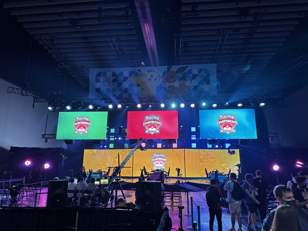ESports Pokemon AV LED Screen lighting broadcast cameras streaming twitch