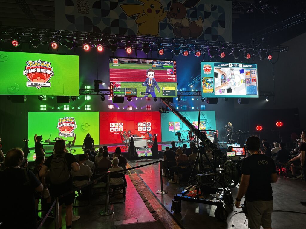 ESports Pokemon AV LED Screen lighting broadcast cameras streaming twitch