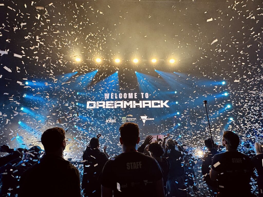 Dreamhack Festival Melbourne 2023 AV Project Managers LED Screen AV Melbourne E-Sports ESL EFG League Of Legends Counterstrike