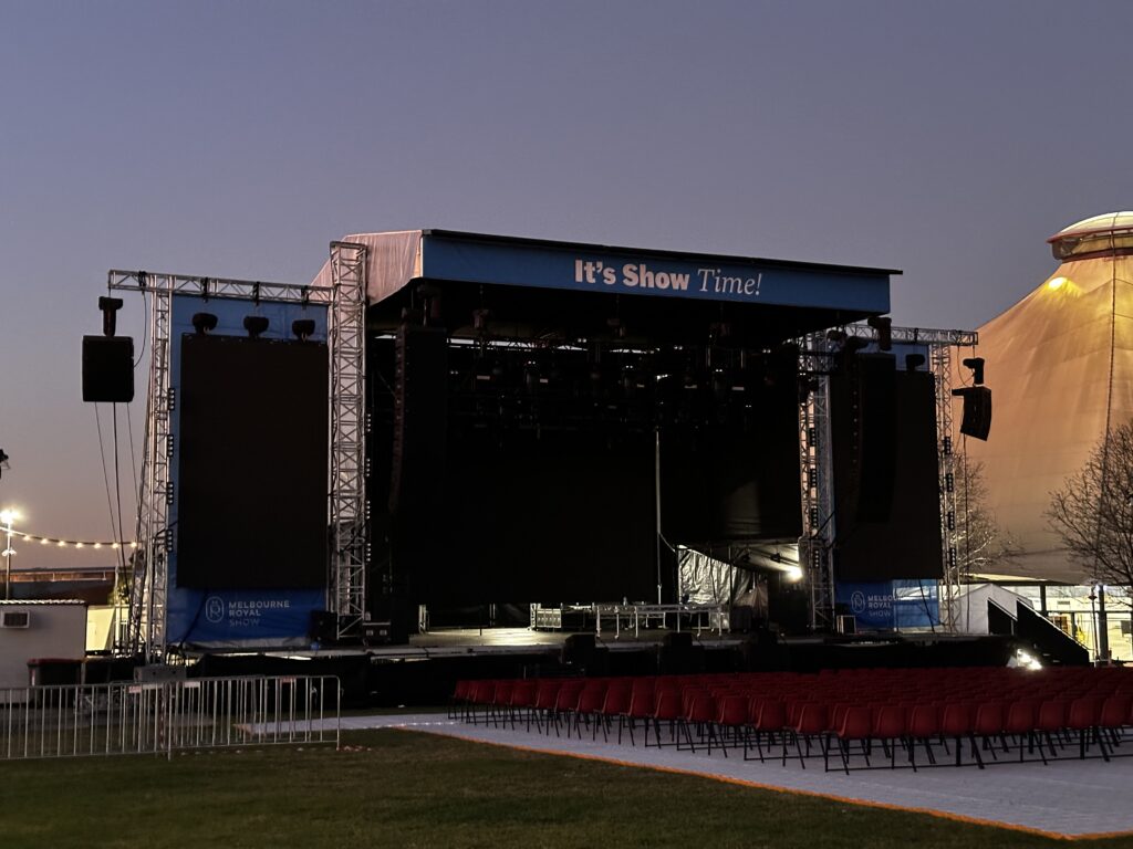 LED Screen Melbourne Royal Show AV Cameras Media Servers