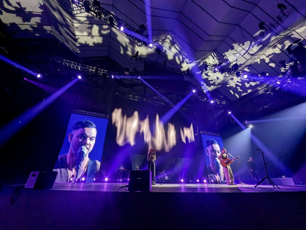 AV LED Screen MCA Audio Lighting WOOHAH Conference Chemist Warehouse Cameras Media Server Barco E2 Camera Direction