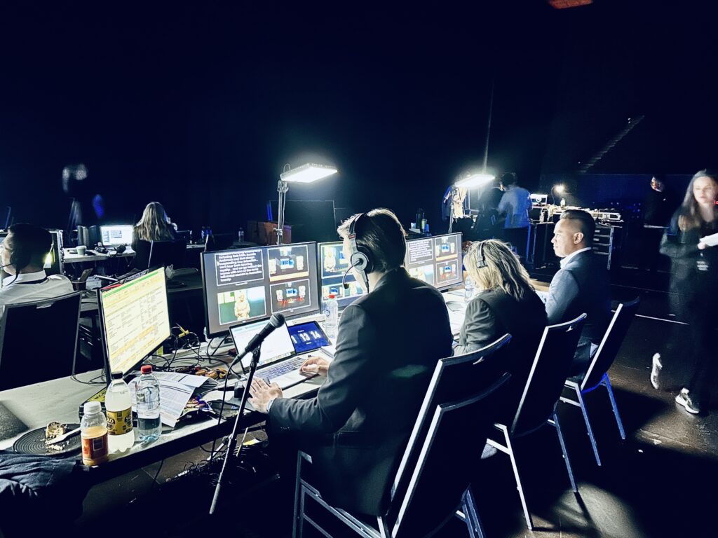 AV LED Screen MCA Audio Lighting WOOHAH Conference Chemist Warehouse Cameras Media Server Barco E2 Camera Direction