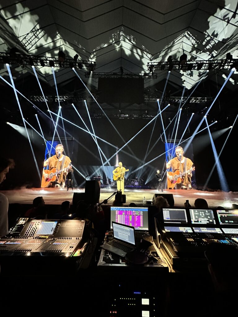 AV LED Screen MCA Audio Lighting WOOHAH Conference Chemist Warehouse Cameras Media Server Barco E2 Camera Direction