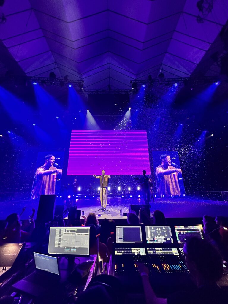 AV LED Screen MCA Audio Lighting WOOHAH Conference Chemist Warehouse Cameras Media Server Barco E2 Camera Direction