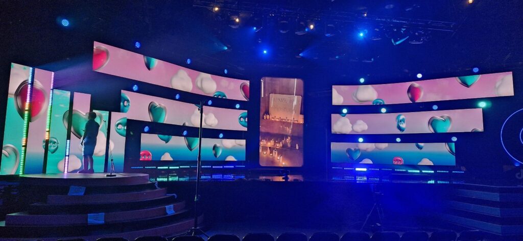 AV LED Screen TikTok Awards Audio Lighting WOOHAH Technical Direction Cameras Media Server Barco E2