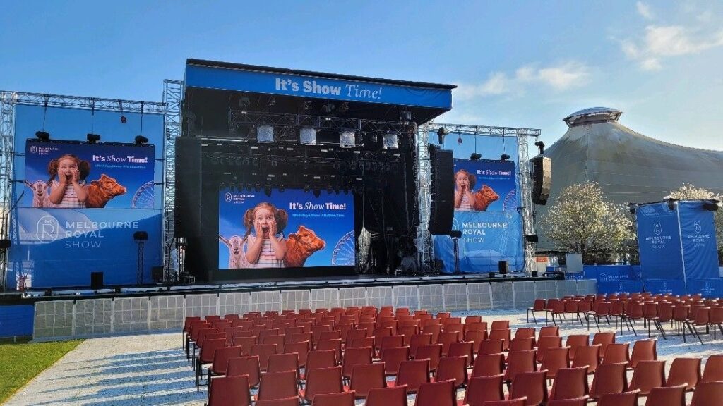 LED Screen Melbourne Royal Show AV Cameras Media Servers