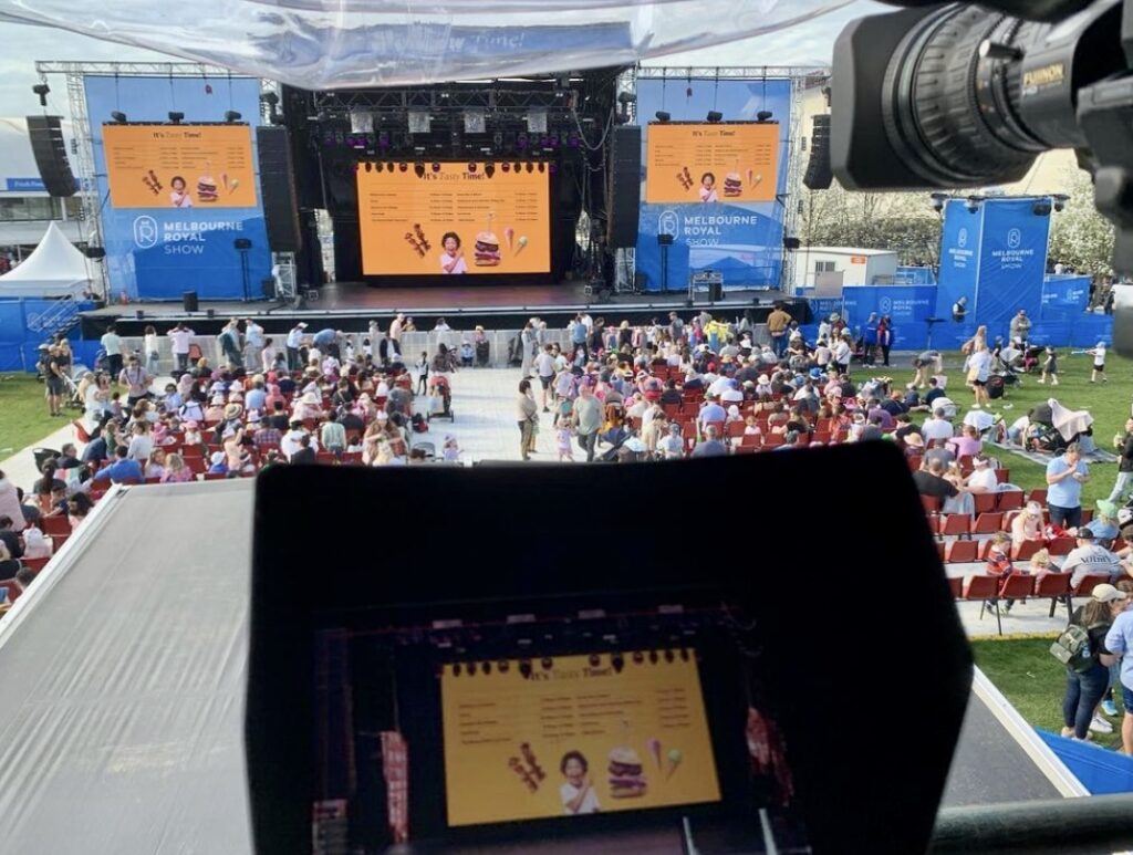 LED Screen Melbourne Royal Show AV Cameras Media Servers