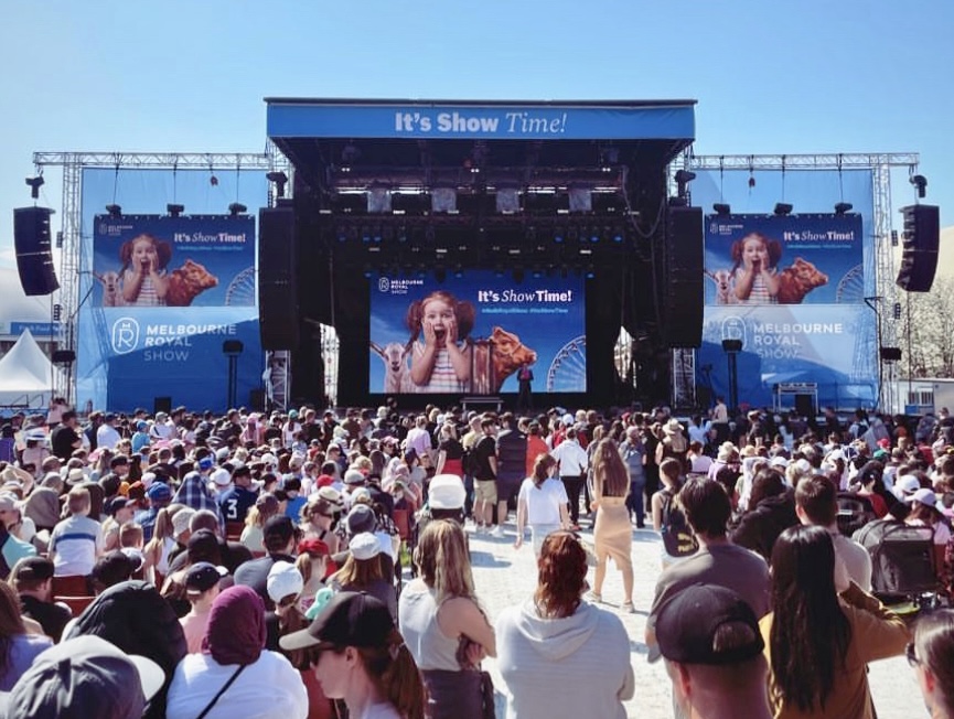 LED Screen Melbourne Royal Show AV Cameras Media Servers
