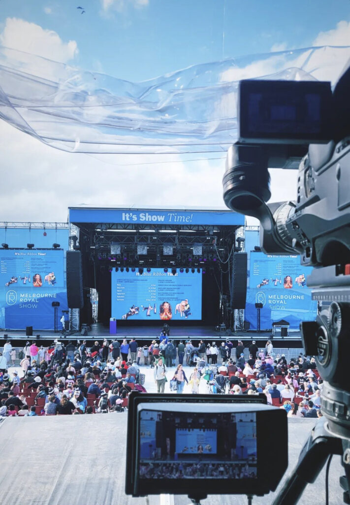LED Screen Melbourne Royal Show AV Cameras Media Servers