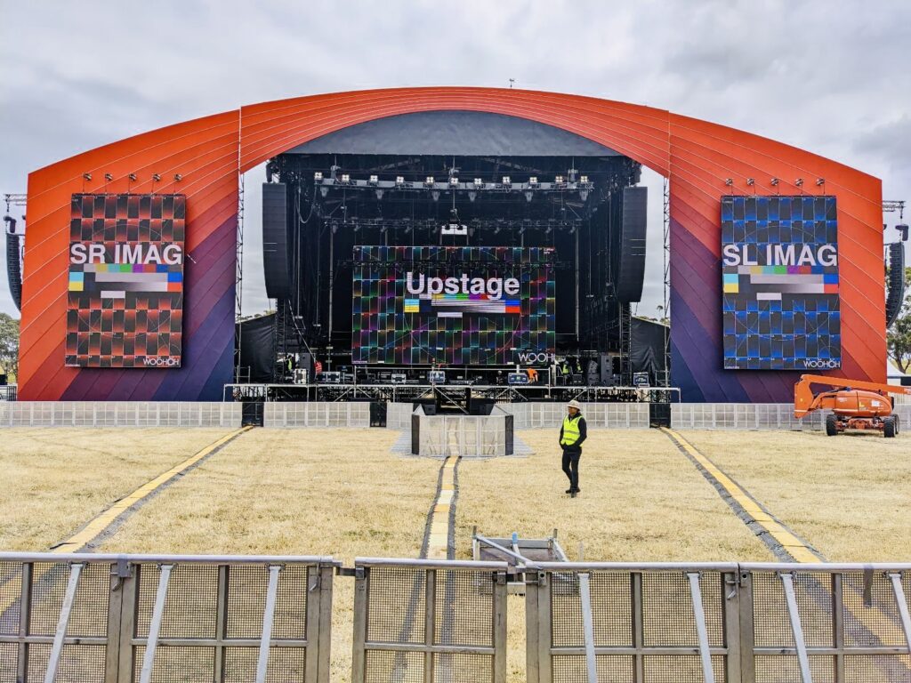 LED Screen AV Camera Chains Festival Dance Tent Melbourne