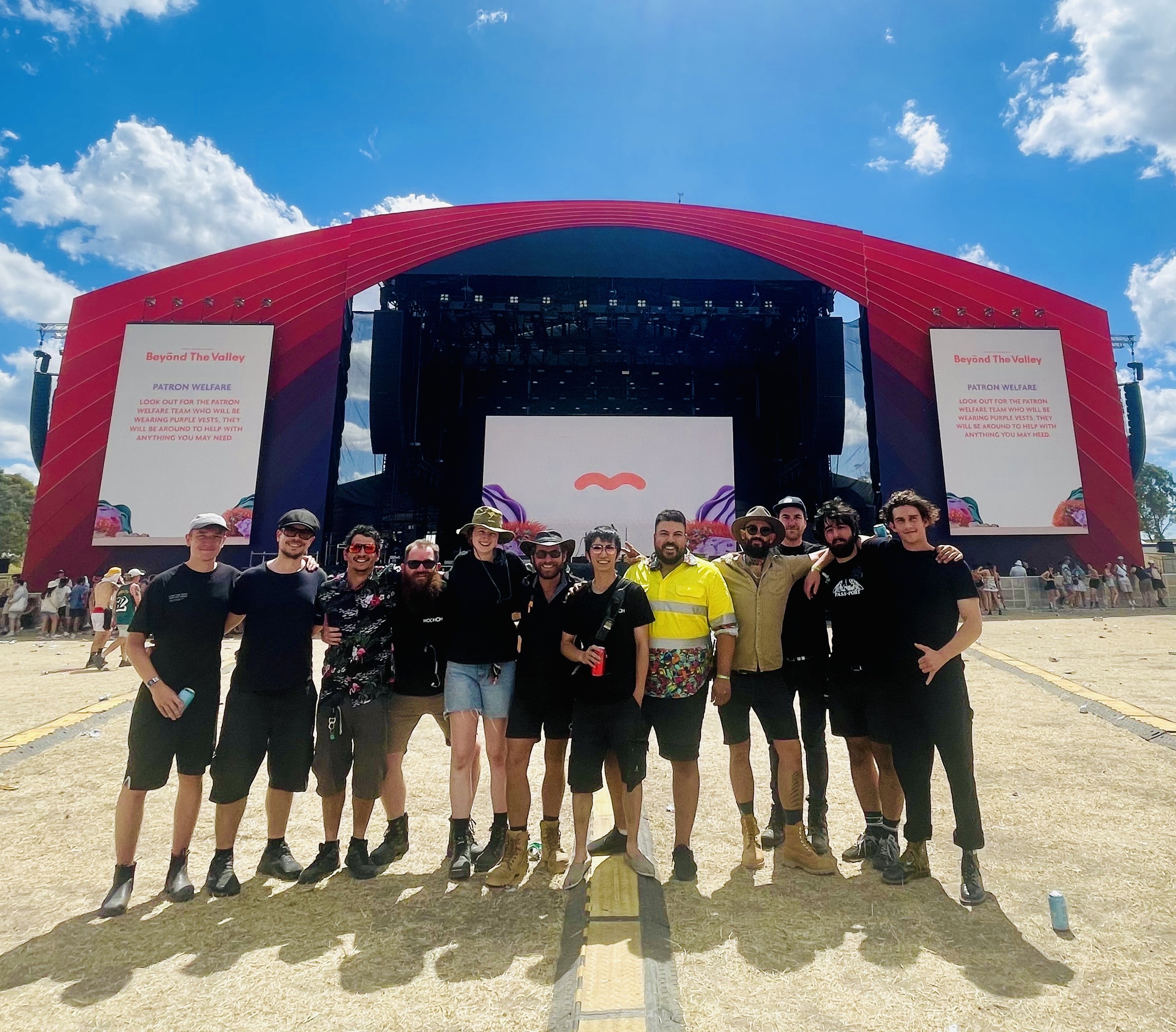 LED Screen AV Camera Chains Festival Dance Tent Melbourne