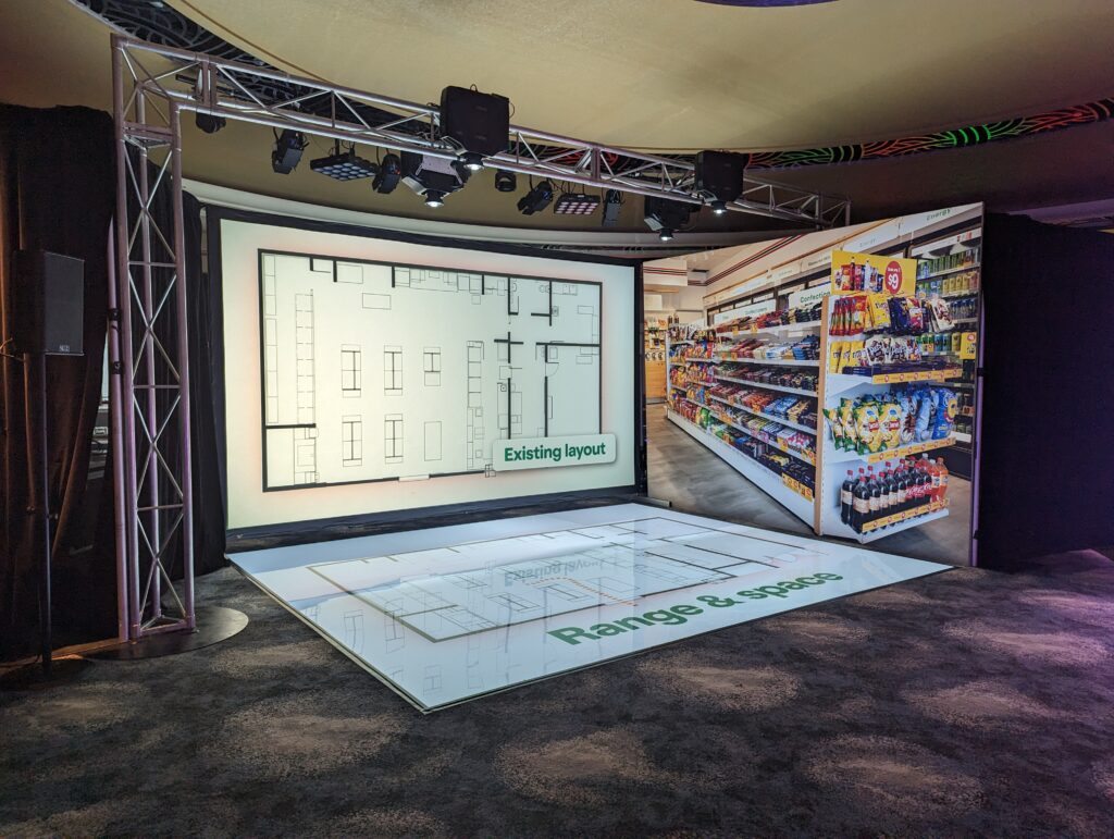 AV Conference 7Eleven WOOHAH LED Screen Lighting Sounds Projection