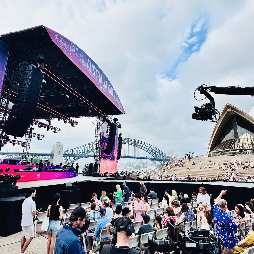 Australia Day Live 2024 WOOHAH LED Screens AV Sydney Broadcast