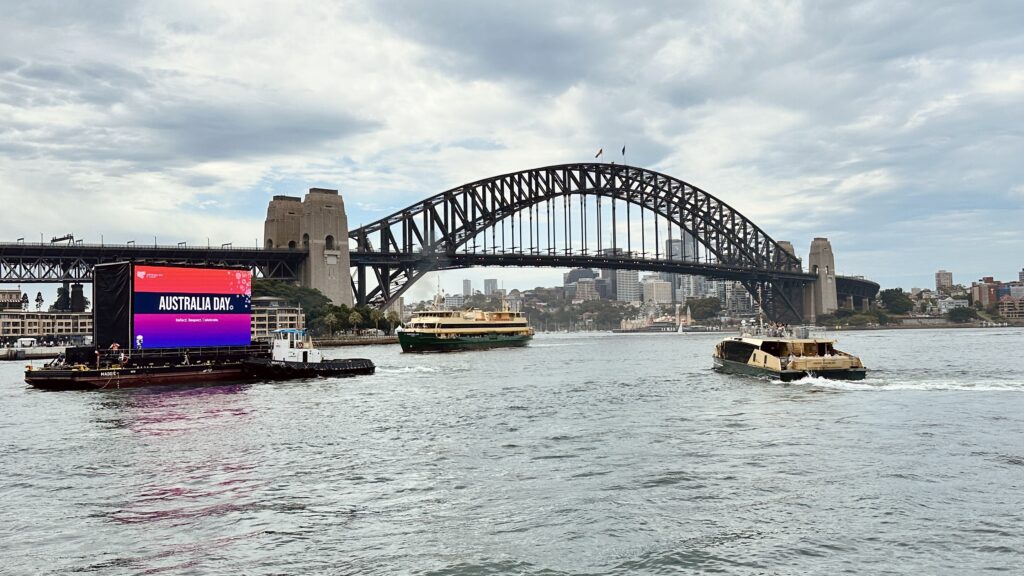 Australia Day Live 2024 WOOHAH LED Screens AV Sydney Broadcast