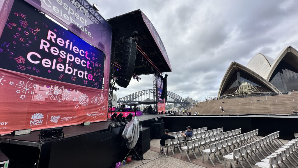 Australia Day Live 2024 WOOHAH LED Screens AV Sydney Broadcast