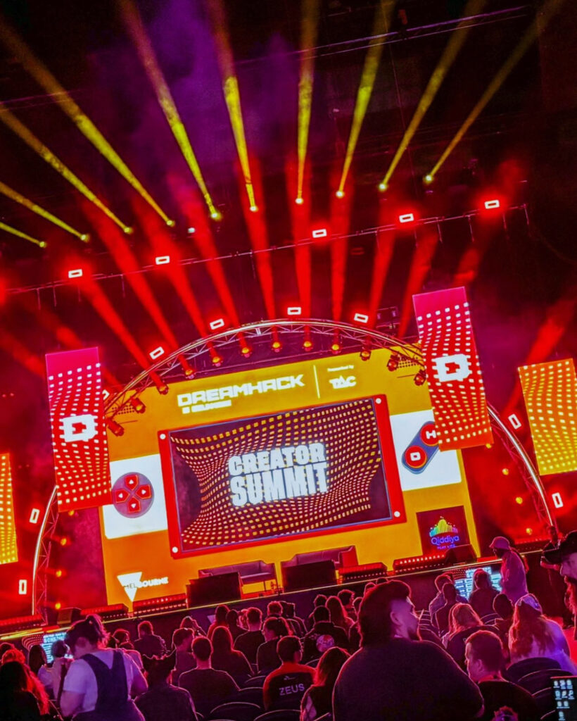 AV LED Screen Media Servers WOOHAH ESL E-Sports Dreamhack Melbourne