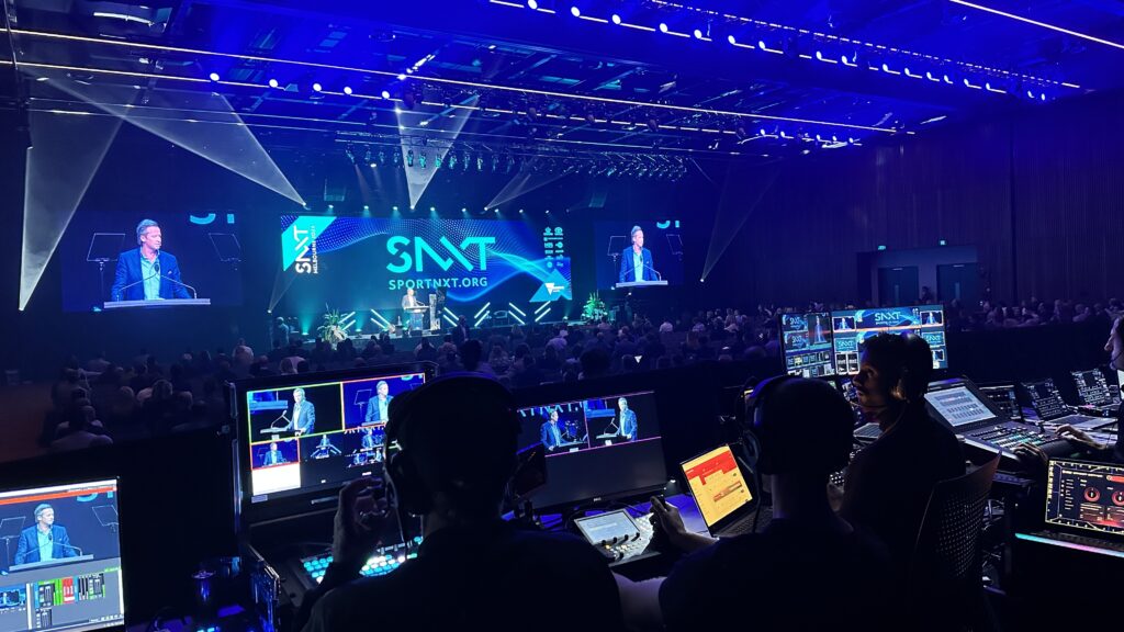 SportNXT 2024 AV Partner WOOHAH LED Screen Lighting Audio Streaming Hybrid