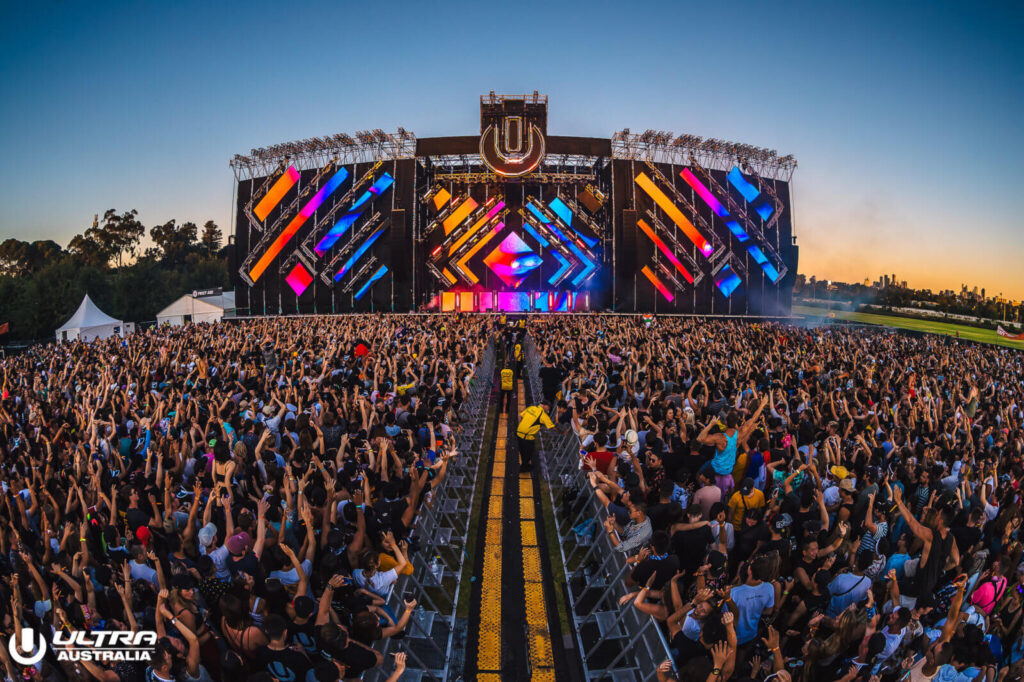 LED screen woohah sydney melbourne AV Ultra Music Festival